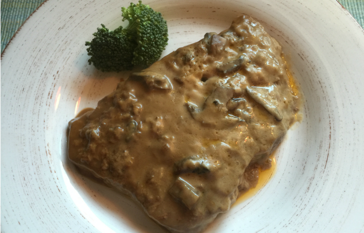 Slow Cooker Creamy Mushroom Round Steak Get Crocked Recipes From Jenn Bare For Busy Moms And Wives 6724